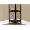Monarch Specialties Bookshelf, Bookcase, Etagere, Corner, 4 Tier, 60"H, Office, Bedroom, Metal, Black Marble Look I 3650 - alternate 2